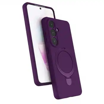 Samsung Galaxy S26 Plus Regal Magsafe Standlı Kapak - Derin Mor