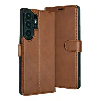 Samsung Galaxy S26 Ultra Trend S Plus Kapaklı Kılıf - Taba