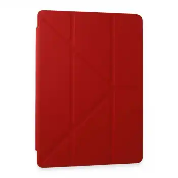Samsung Galaxy Tab A9 Plus Kılıf Kalemlikli Mars Tablet Kılıfı - Kırmızı