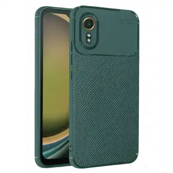 Samsung Galaxy Xcover 7 Kılıf Auto Focus Karbon Kapak - Yeşil