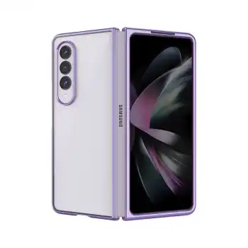 Samsung Galaxy Z Fold 4 Kılıf Fold Element Kapak - Mor