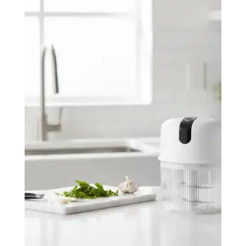 Şarjlı Mini Sarımsak Doğrayıcı USB Şarjlı 250 ml