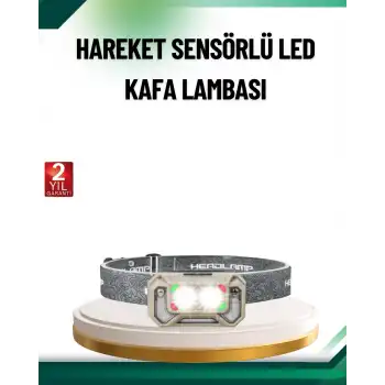 Şarjlı Wave Sensörlü LED Kafa Feneri Outdoor Kullanım
