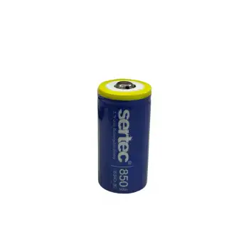 Sertec 3.7v Li-ion 16340 - 850 Mah 3c Başlı Şarjlı Pil