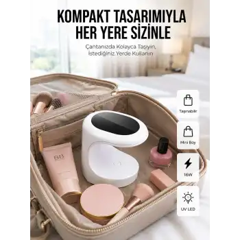 Seyehat Tipi Mini Oje Kurutucu Ultraviole Mor Işık Protez Tırnak Kurutucu