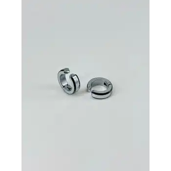 Sıkıştırma Çelik Erkek Küpe