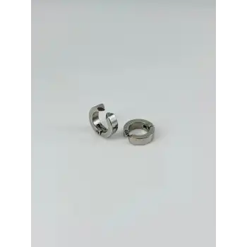 Sıkıştırma Çelik Erkek Küpe