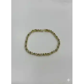 Sıralı Daire Taşlı Cm Bileklik