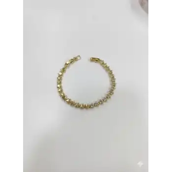 Sıralı Yıldız Tasarımlı Taşlı Cm Bileklik