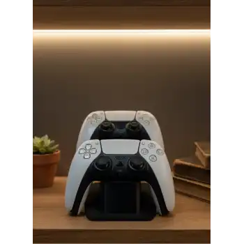 Siyah İkili Gamepad Tutucu 7x18 cm Oyun Aksesuarı