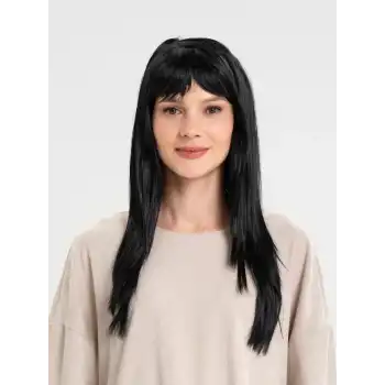 Siyah Renk Uzun Parti Peruğu