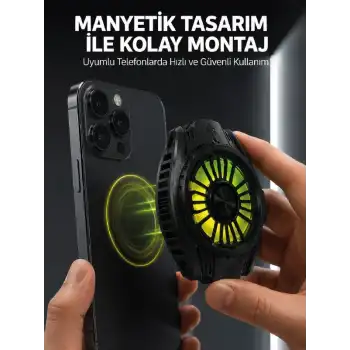 Soğutma Teknolojili RGB Işıklı Telefon Soğutucu