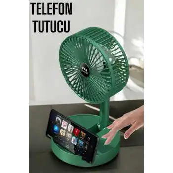Soğutucu Vantilatör Telefon Standlı Mini Fan