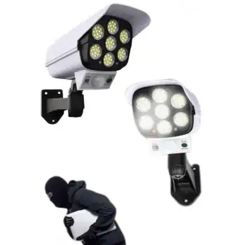 Solar Bahçe Aydınlatması Hareket Sensörlü Uzaktan Kumandalı Kamera Görünümlü