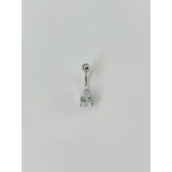 Su Damlası Detaylı Göbek Piercing