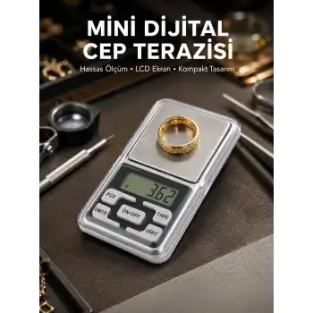 Taşınabilir Dijital Cep Terazisi 5 Ölçüm Birimli Yeni Nesil