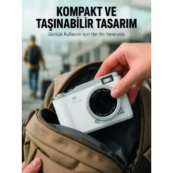 Taşınabilir Dijital Kamera Otomatik Odaklama ve Beauty Modu