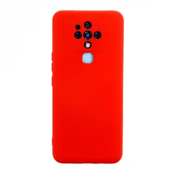 Tecno Camon 16 Kılıf Nano İçi Kadife Silikon - Kırmızı