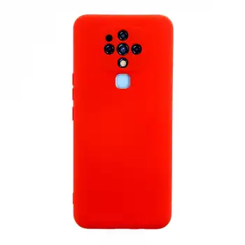 Tecno Camon 16 Kılıf Nano İçi Kadife Silikon - Kırmızı
