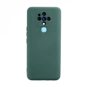 Tecno Camon 16 Kılıf Nano İçi Kadife Silikon - Koyu Yeşil