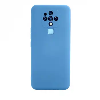 Tecno Camon 16 Kılıf Nano İçi Kadife Silikon - Mavi