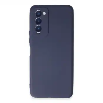 Tecno Camon 18 Kılıf First Silikon - Lacivert