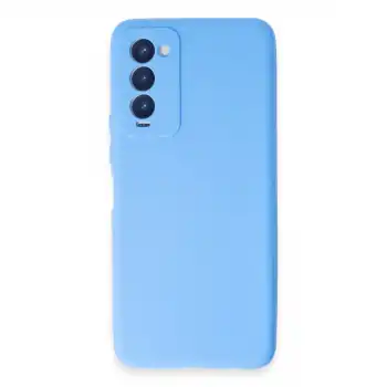 Tecno Camon 18 Kılıf First Silikon - Mavi