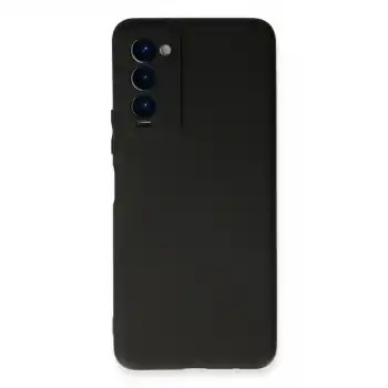 Tecno Camon 18 Kılıf First Silikon - Siyah