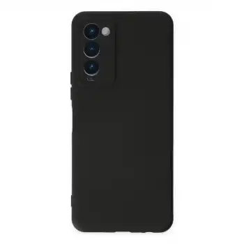Tecno Camon 18 Kılıf Nano İçi Kadife Silikon - Siyah