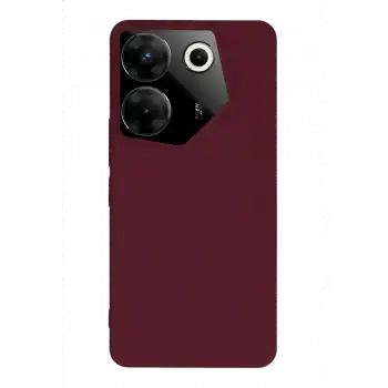 Tecno Camon 20 Pro 5g Kılıf First Silikon - Bordo