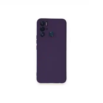 Tecno Pova Neo Kılıf Nano İçi Kadife Silikon - Mor