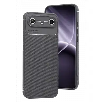 Tecno Spark Slim 5g Auto Focus Karbon Kapak - Gri
