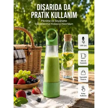 Ev Dışı Kullanıma Uygun Taşınabilir Smoothie Makinesi