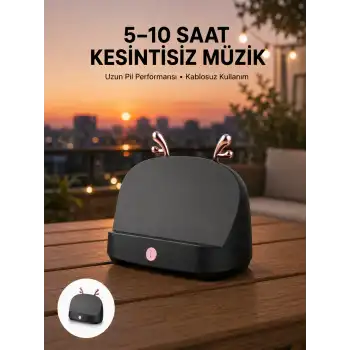 Telefon Tutucu Bluetooth Hoparlör Geyikli Renkli Uzun Ömürlü