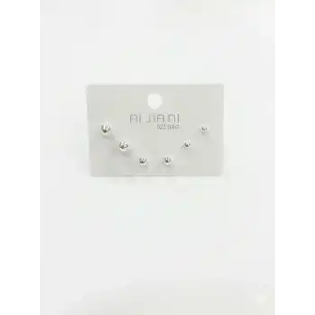 Top Altılı Küpe