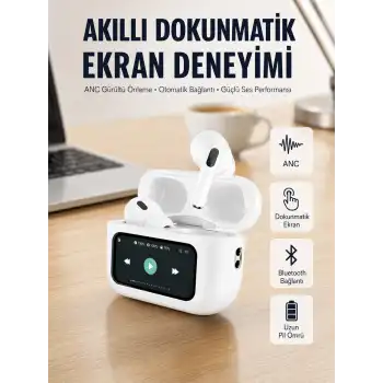 Tüm Telefonlarla Uyumlu ANC Özellikli Dokunmatik Bluetooth Kulaklık Yeni Nesil