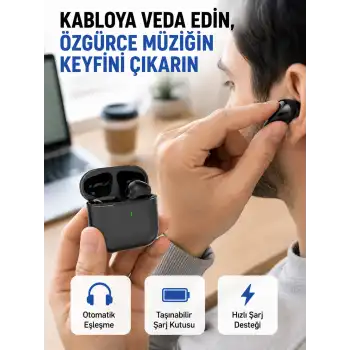 TWS Pro 5 Bluetooth Kulaklık – Kablosuz ve Şarj Kutulu Tasarım Yeni Nesil
