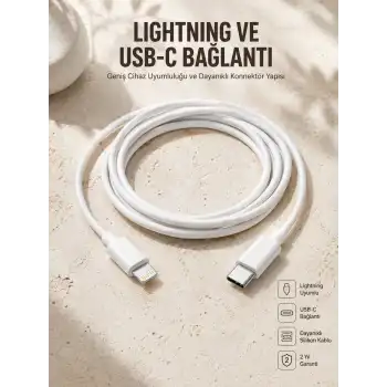 Type-C Ligtning 30W İOS Şarj Kablosu Hızlı Şarj Kablosu