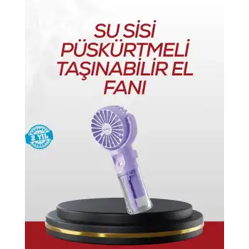 Type-C Şarjlı Taşınabilir Su Buharlı Mini Vantilatör