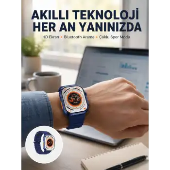 Ultra Akıllı Saat 420x480 IPS Ekran Kalp Atış Yeni Nesil