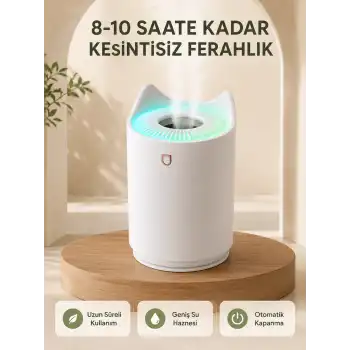 Ultrasonik Hava Nemlendirme Cihazı 7 Renk LED Aromaterapi Difüzör