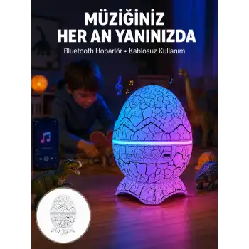 Uzaktan Kumandalı, USB Girişli, Döner Projektör Lamba Yeni Nesil