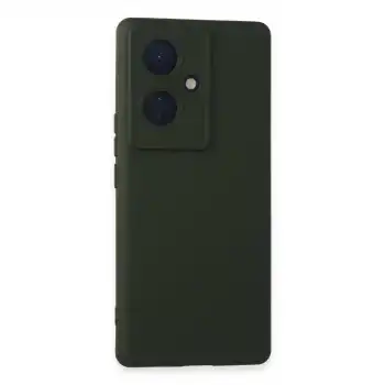 Vivo V29 Lite Kılıf Nano İçi Kadife Silikon - Koyu Yeşil