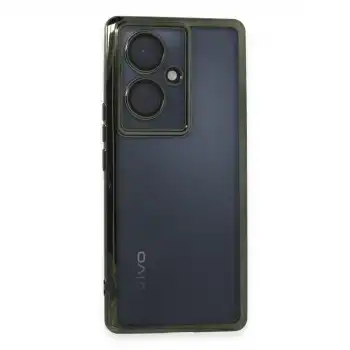 Vivo V29 Lite Kılıf Razer Lensli Silikon - Yeşil