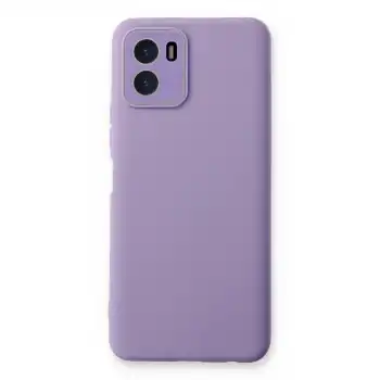 Vivo Y15s Kılıf Lansman Glass Kapak - Lila