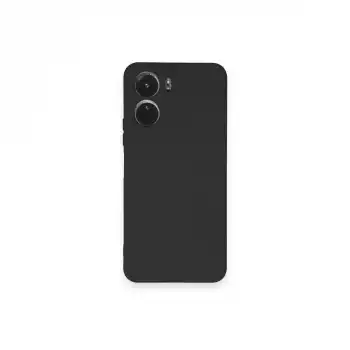 Vivo Y16 Kılıf Nano İçi Kadife Silikon - Siyah