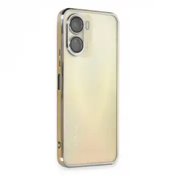 Vivo Y16 Kılıf Razer Lensli Silikon - Gold