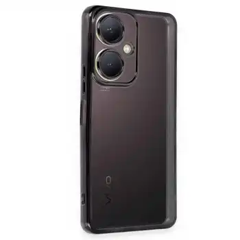 Vivo Y27 Kılıf Razer Lensli Silikon - Siyah