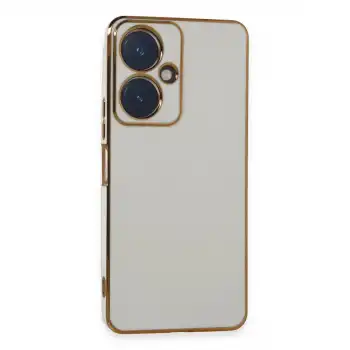 Vivo Y27 Kılıf Volet Silikon - Beyaz