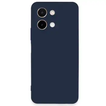 Vivo Y28 Kılıf First Silikon - Lacivert
